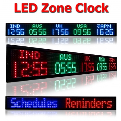 Tickerplay Signs and Displays - Digital Time Zone Clocks