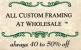 All Custom Framing at Wholesale Logo