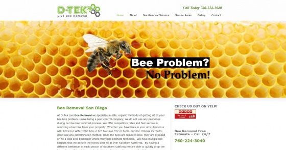 D-Tek Live Bee Removal